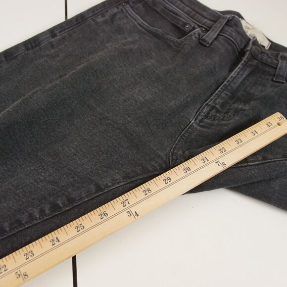 Madewell Relaxed Taper Instacozy Wool Blend Black Jeans Mens Sz 31 - Picture 7 of 13